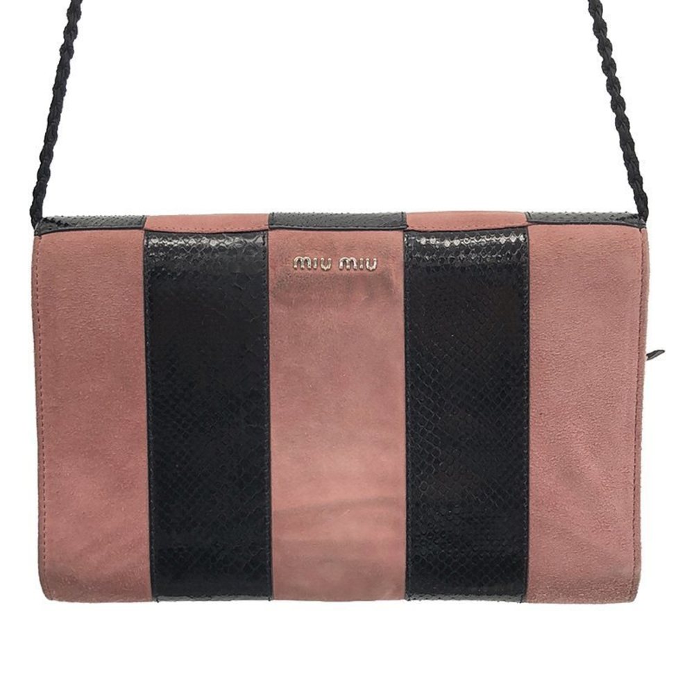 Miu Miu 2way Python Shoulder Bag Pink - image 4